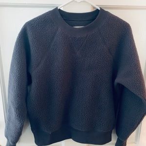NWOT ever lane Sherpa crew neck sweatshirt size sm